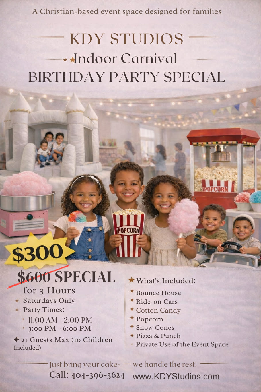 Indoor Carnival Birthday Party Special