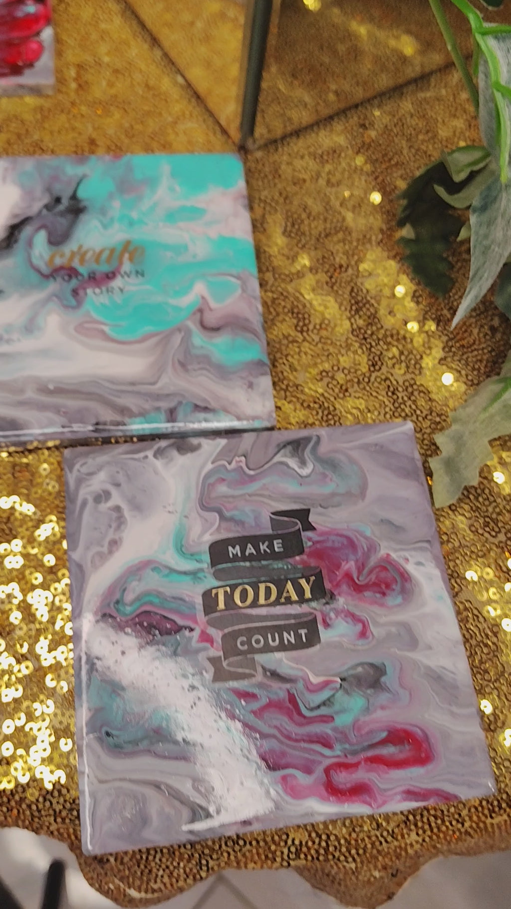 Christian Pour Painting Social